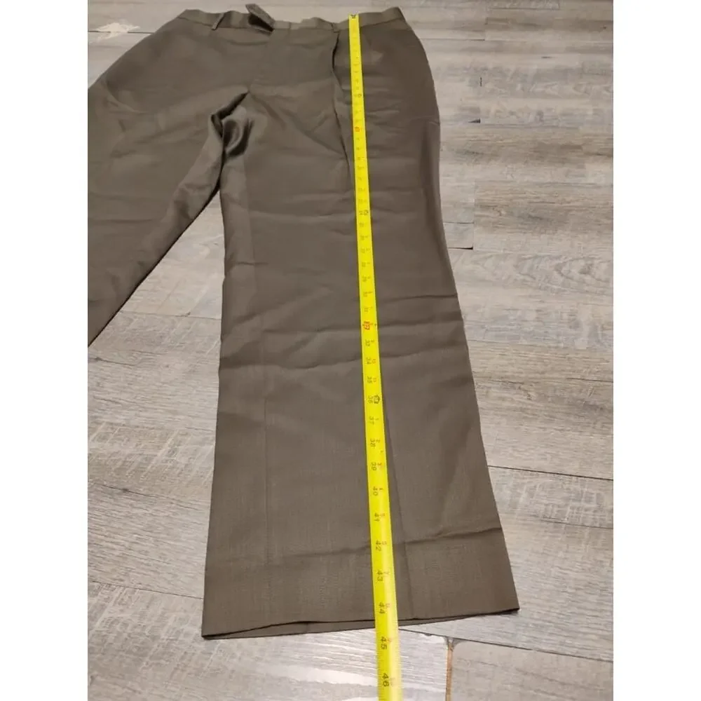 Albert Nipon 2 Piece Suit Mens 40L pant 38x33L Solid Brown Three Button